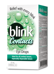Blink® Contacts 冰藍高水份隱形眼鏡潤濕液